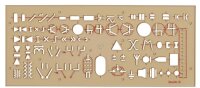 KOH-I-NOOR Zeichenschablonen-Set Elektro transparent