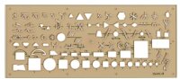 KOH-I-NOOR Zeichenschablonen-Set Elektro transparent
