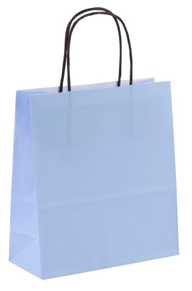 VP Papier-Tragetaschen Toptwist hellblau 19,0 x 21,0 cm, 50 St.