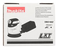 makita DBO180Z Akku-Exzenterschleifer 18,0 V, ohne Akku