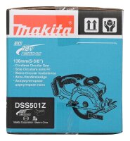 makita DSS501Z Akku-Handkreissäge 18,0 V, ohne Akku