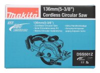makita DSS501Z Akku-Handkreissäge 18,0 V, ohne Akku