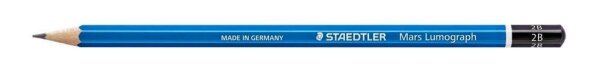 STAEDTLER Mars Lumograph Bleistift 2B blau, 1 St.