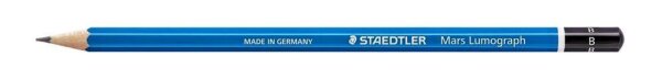STAEDTLER Mars Lumograph Bleistift B blau, 1 St.