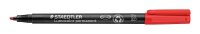 STAEDTLER Lumocolor® Folienstift rot 1,0 - 2,5 mm...