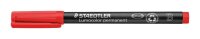 STAEDTLER Lumocolor® Folienstift rot 1,0 - 2,5 mm permanent, 1 St.