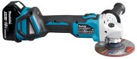 makita DGA511RTJ Akku-Winkelschleifer-Set 18,0 V, mit 2 Akkus