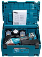 makita DGA511RTJ Akku-Winkelschleifer-Set 18,0 V, mit 2 Akkus