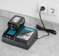 makita DGA511RTJ Akku-Winkelschleifer-Set 18,0 V, mit 2 Akkus