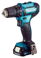 makita DF333DSAE Akku-Bohrschrauber-Set 12,0 V, mit 2 Akkus