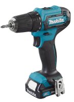 makita DF333DSAE Akku-Bohrschrauber-Set 12,0 V, mit 2 Akkus
