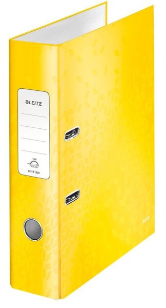 LEITZ Ordner gelb Karton 8,0 cm DIN A4, 1 St.
