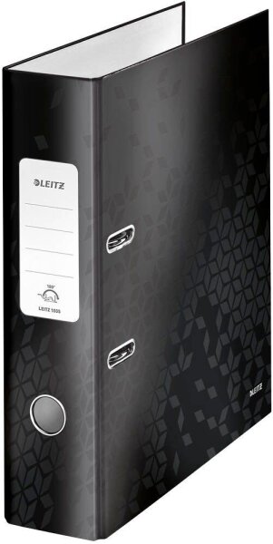 LEITZ Ordner schwarz Karton 8,0 cm DIN A4, 1 St.
