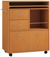 VCM my home Servierwagen Kicha buche 70,0 x 40,0 x 86,0 cm