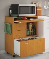 VCM my home Servierwagen Kicha buche 70,0 x 40,0 x 86,0 cm