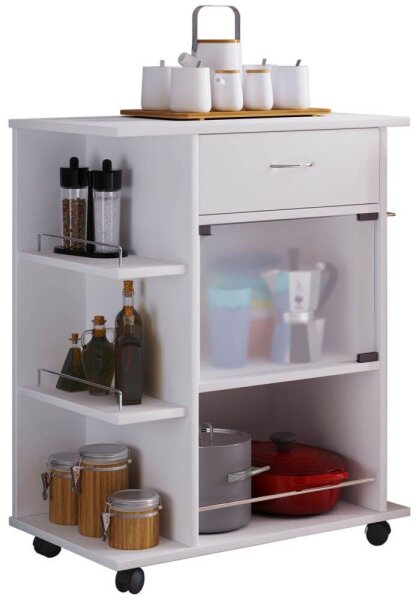 VCM my home Servierwagen Pocis weiß 65,0 x 39,0 x 80,0 cm
