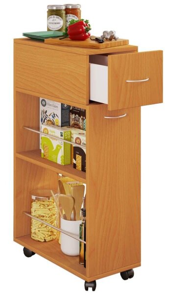 VCM my home Nischenwagen Tusal buche 25,0 x 50,0 x 85,0 cm