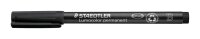 STAEDTLER Lumocolor® Folienstift schwarz 1,0 - 2,5 mm permanent, 1 St.