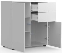 VCM my home Kommode Dalosa, 918337 weiß 70,2 x 39,0 x 76,5 cm, 1 St.