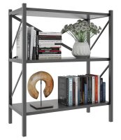 VCM my home Bücherregal Insasi anthrazit 66,0 x 34,0 x 85,0 cm, 1 St.
