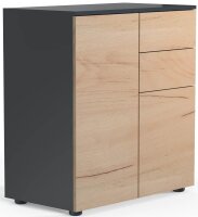 VCM my home Kommode Dalosa, 918339 anthrazit, eiche 70,2...