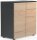 VCM my home Kommode Dalosa, 918339 anthrazit, eiche 70,2 x 39,0 x 76,5 cm, 1 St.