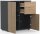 VCM my home Kommode Dalosa, 918339 anthrazit, eiche 70,2 x 39,0 x 76,5 cm, 1 St.
