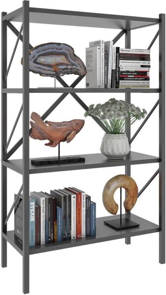 VCM my home Bücherregal Insasi anthrazit 66,0 x 34,0 x 121,0 cm, 1 St.