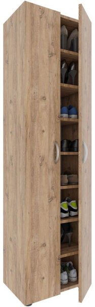 VCM my home Schuhschrank Ulas XXL, 918426 eiche 49,0 x 34,0 x 178,0 cm, 1 St.