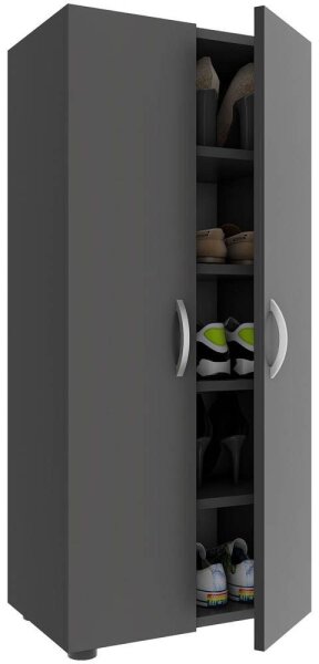 VCM my home Schuhschrank Ulas XL, 918425 anthrazit 49,0 x 34,0 x 108,0 cm, 1 St.