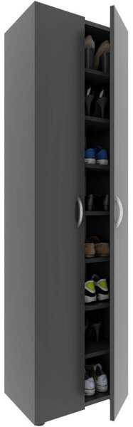 VCM my home Schuhschrank Ulas XXL, 918428 anthrazit 49,0 x 34,0 x 178,0 cm, 1 St.