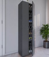 VCM my home Schuhschrank Ulas XXL, 918428 anthrazit 49,0 x 34,0 x 178,0 cm, 1 St.