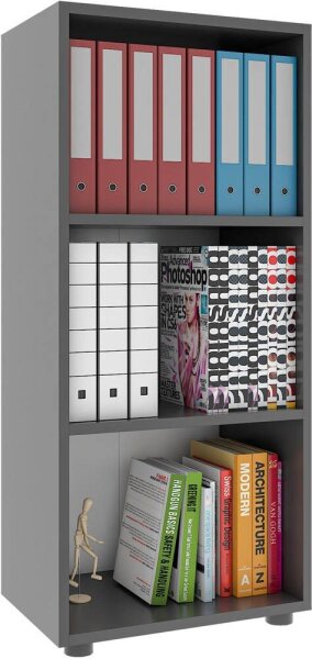VCM my office Aktenregal Ulas anthrazit 49,0 x 32,0 x 108,0 cm, 1 St.