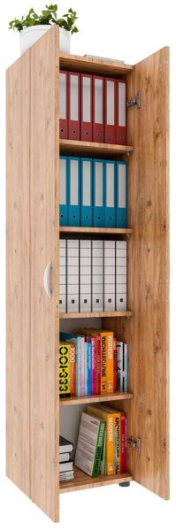 VCM my office Aktenschrank Ulas, 918435 eiche 4 Fachböden 49,0 x 34,0 x 178,0 cm