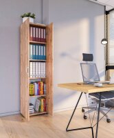 VCM my office Aktenschrank Ulas, 918435 eiche 4 Fachböden 49,0 x 34,0 x 178,0 cm