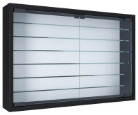 VCM my home Mandosa XL Hängevitrine schwarz 6 Fachböden