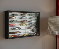 VCM my home Mandosa XL Hängevitrine schwarz 6 Fachböden