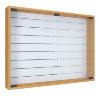 VCM my home Mandosa XXL Hängevitrine buche 8 Fachböden