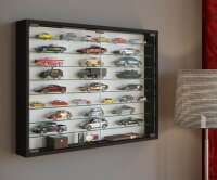 VCM my home Mandosa XXL Hängevitrine schwarz 8 Fachböden