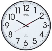 MAUL Funkwanduhr MAULstep weiß silber Kunststoff,...
