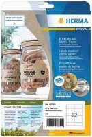 HERMA Etiketten braun 25,4 x 10,0 mm, 20 Blatt