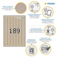 HERMA Etiketten braun 25,4 x 10,0 mm, 20 Blatt