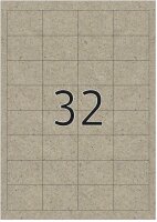 HERMA Etiketten braun 48,3 x 33,0 mm, 20 Blatt
