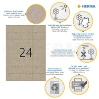 HERMA Etiketten braun 70,0 x 36,0 mm, 20 Blatt