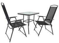 VCM my garden Sitzgruppe anthrazit Textilene, Metall,...