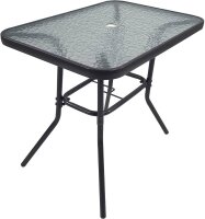 VCM my garden Sitzgruppe anthrazit Textilene, Metall, 3-teilig