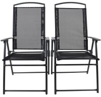 VCM my garden Sitzgruppe anthrazit Textilene, Metall, 3-teilig