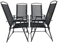 VCM my garden Sitzgruppe anthrazit Textilene, Metall,...