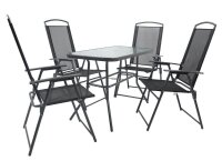 VCM my garden Sitzgruppe anthrazit Textilene, Metall,...