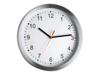 TFA® Wanduhr 98.1045 weiß silber Aluminium,...